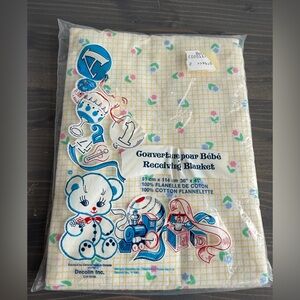 Vintage baby receiving blanket
Decolin, made in Canada